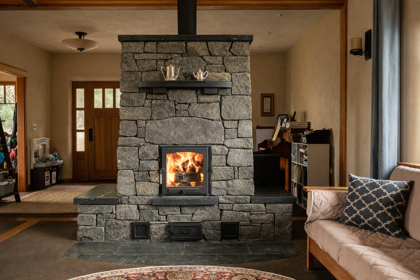 Fireplace installation